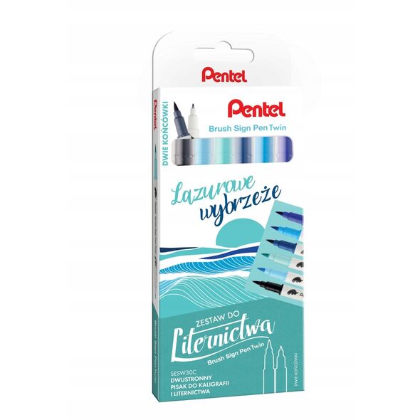 Πινέλα Pentel Brush Sign Pen Twin SESW3