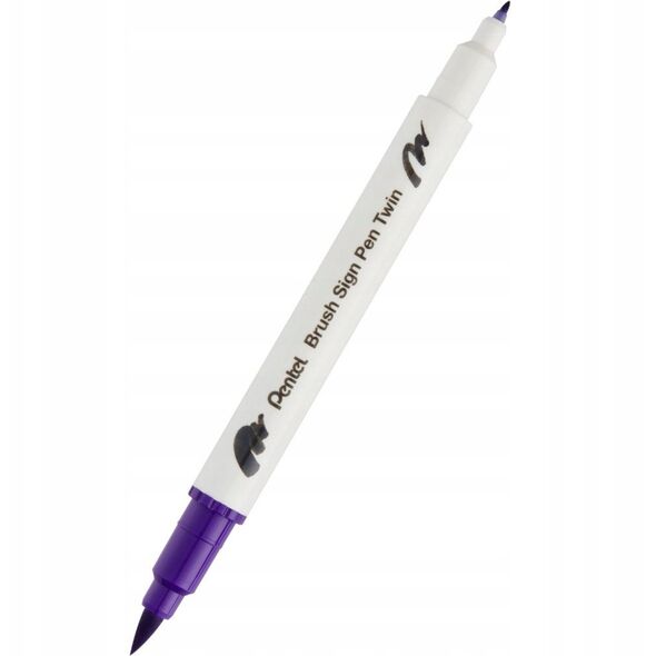 Pisaki pędzelkowe Pentel Brush Sign Pen Twin SESW3