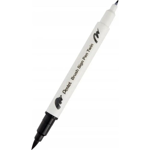 Pisaki pędzelkowe Pentel Brush Sign Pen Twin SESW3
