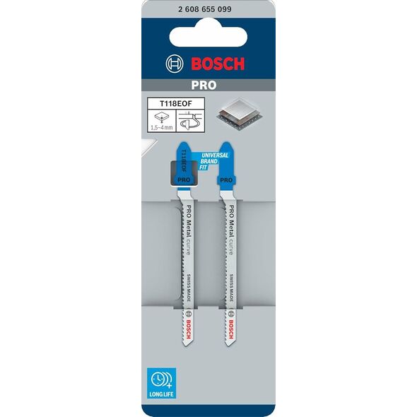 BOSCH BRZESZCZOT T PRO METAL CURVE T118EOF 83 mm /2szt.