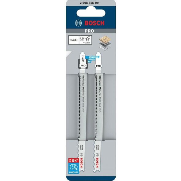 BOSCH BRZESZCZOT T PRO MULTI MATERIAL THICK AND THIN T345XF 132 mm /2szt.