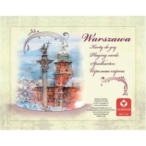 Cartamundi Karty Akwarele - Warszawa 2x55l. (1289000364)