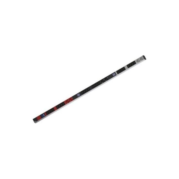 Bachmann BACHMANN BN0500 19 PDU 1HE 24xC13 6x styk uziemiony, pomiar mocy, złącze CEE 3x 16A, czerwony