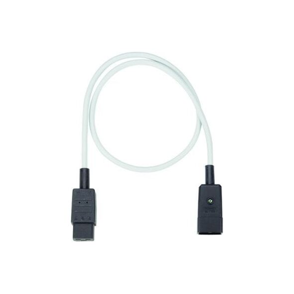 Kabel zasilający Bachmann Przedłużacz BACHMANN H05VV-F3G1.5, szary, wtyczka gniazda uziemiającego CEE 7/7 C19 0,5m
