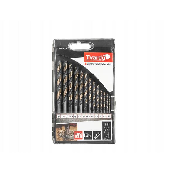 Σετ τρυπανιών για μέταλλο HSS 2.0-8.0mm 13τεμ. (15/60)