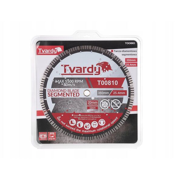 Διαμαντόδισκος τμηματικός 350x12x25.4/20mm με δακτύλιο (10)
