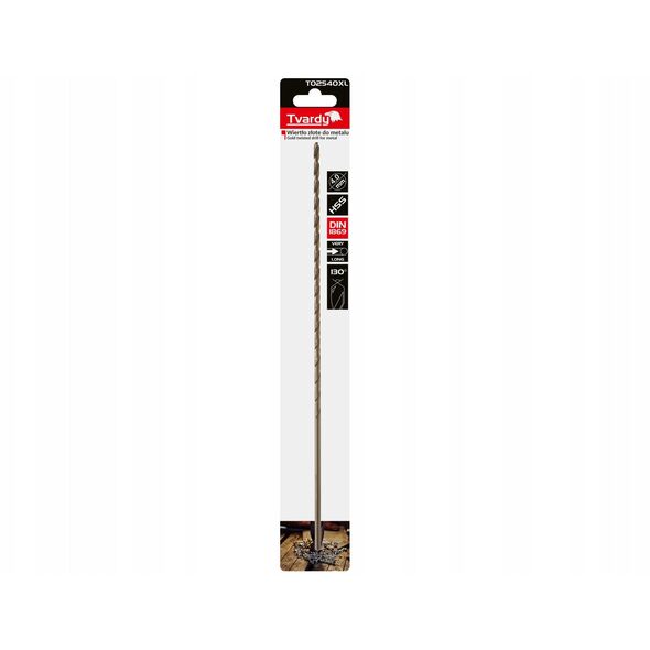 Χρυσό τρυπάνι για μέταλλο μακρύ 4.0 x 280mm HSS DIN1869 (50/100/200)