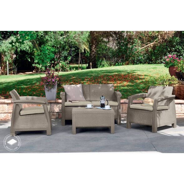 Keter Corfu Love Seat Sofa