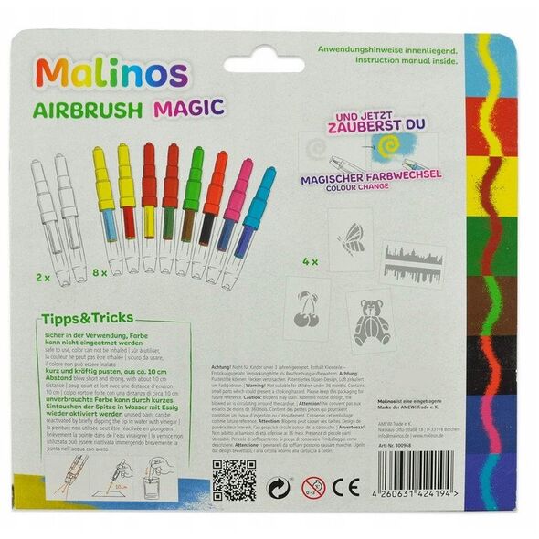 Amewi Airbrush Magic 10er συμπεριλαμβανομένων 4 στένσιλ