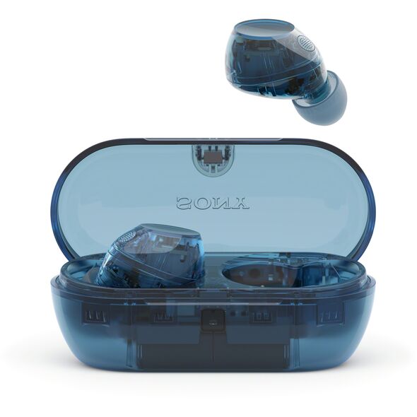 Sony WF-C710N noise-canceling earbuds, Glass Blue
