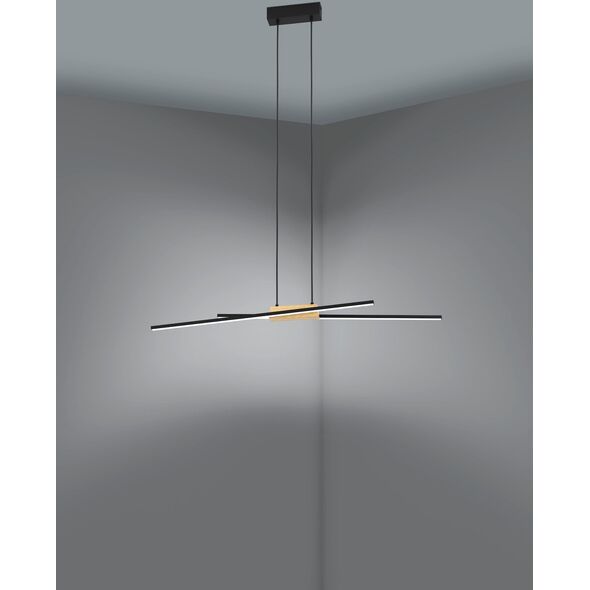 EGLO 900489, LED, 3000 K, 1560 lm, IP20, Black, Brown, White