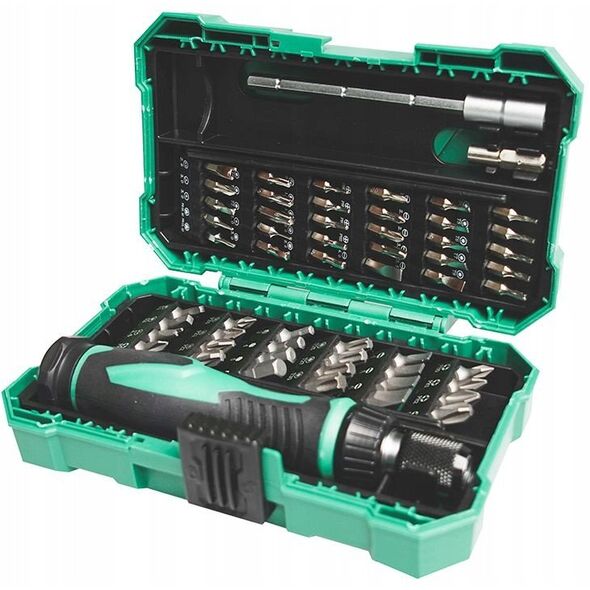 Atsuktuvo ir antgaliu komplektas 57 daliu SD-9857M Pro'sKit