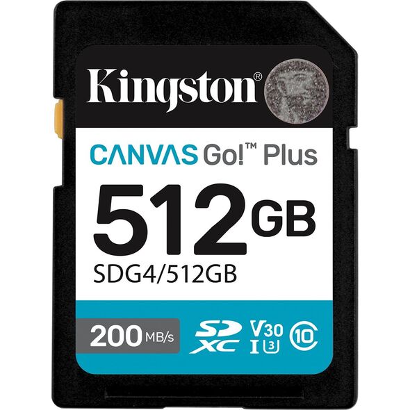KINGSTON 512 GB UHS-I SD atminties kortelė (10 klasė, U3, V30)