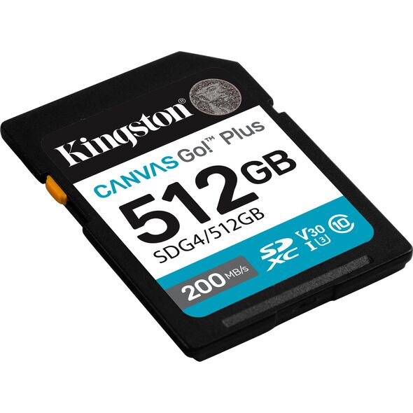 KINGSTON 512 GB UHS-I SD atminties kortelė (10 klasė, U3, V30)
