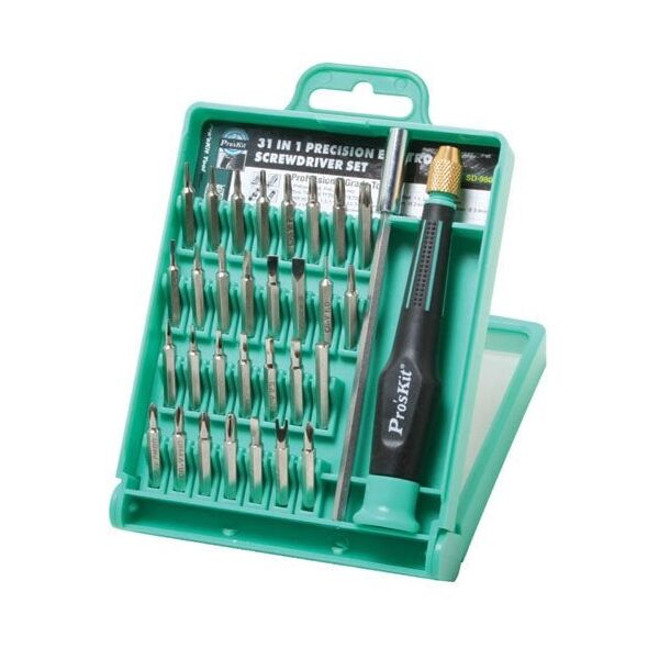 Atsuktuvo su keiciamais antgaliais rinkinys SD-9802, Pro'sKit