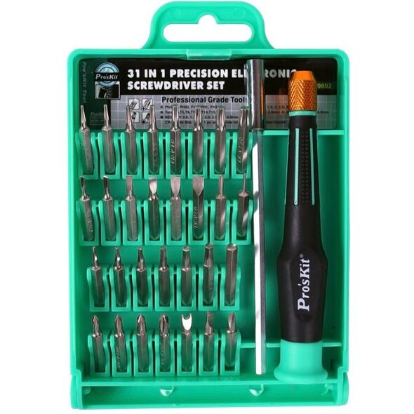 Atsuktuvo su keiciamais antgaliais rinkinys SD-9802, Pro'sKit