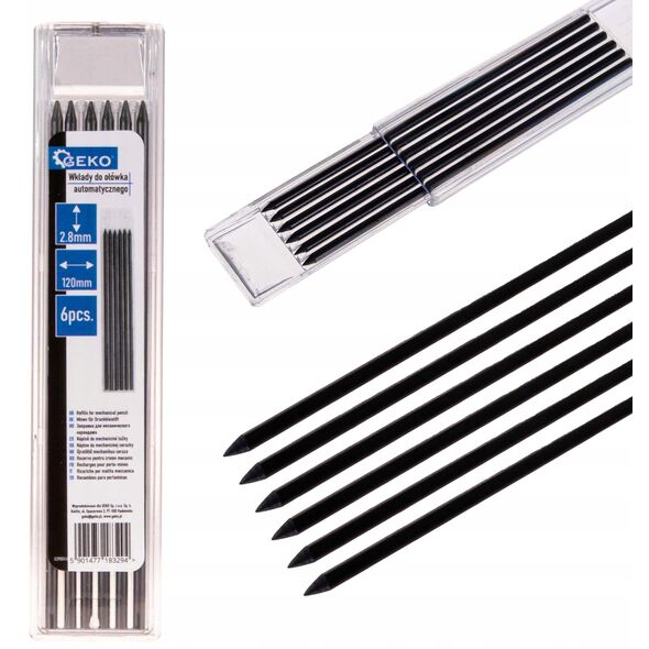 Ανταλλακτικά για αυτόματο μολύβι 120x2.8mm 6τμχ. (500)