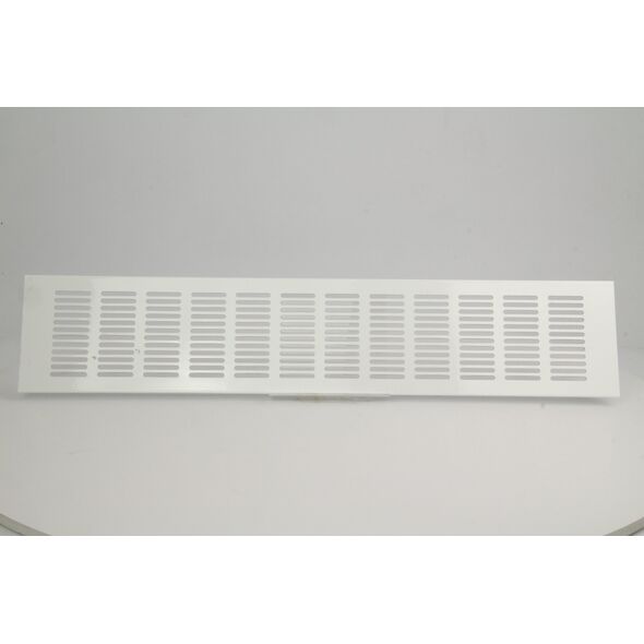 Γρίλια εξαερισμού αλουμινίου RA1050, 100 x 500 mm, λευκή.