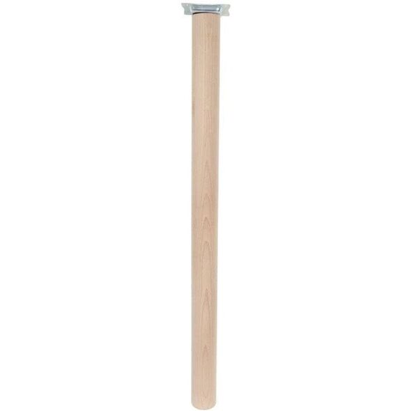 HOME It®Rundt bordben med lige beslag Ø55 x 80 cm bøgetræ. 100 % FSC