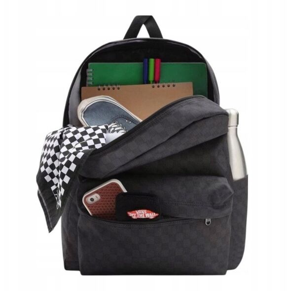 Σακίδιο Vans Old Skool Check VN000H4XBA51 Μαύρο Ένα μέγεθος