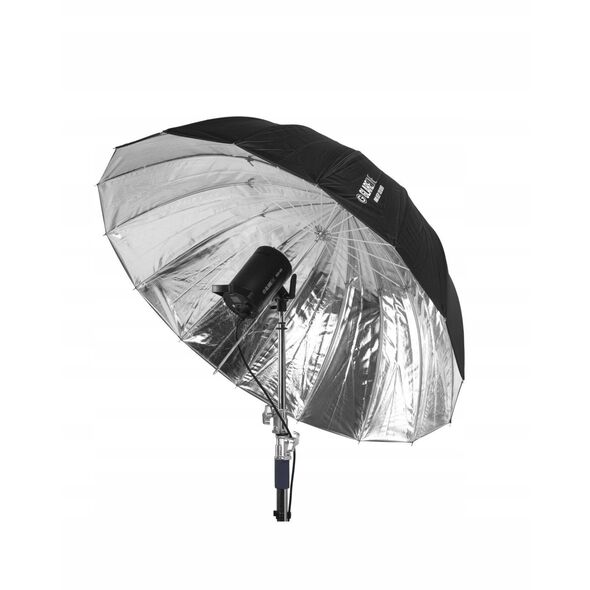 GlareOne Orb 130 Silver - βαθιά ασημένια ομπρέλα με διαχύτη