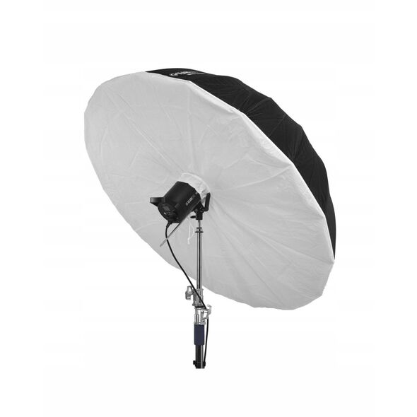 GlareOne Orb 130 Silver - βαθιά ασημένια ομπρέλα με διαχύτη