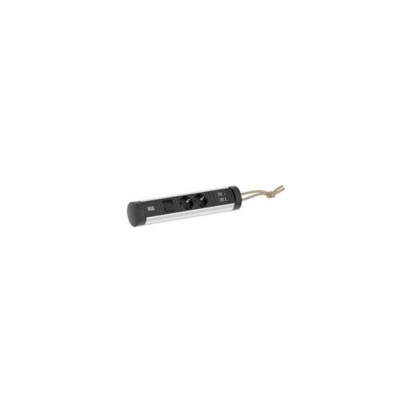 Kabel zasilający Bachmann BACHMANN CYCLE Loop 2xCEE7/3 1xswitch 1xUSB A/C 22W 2.5m CEE7/7
