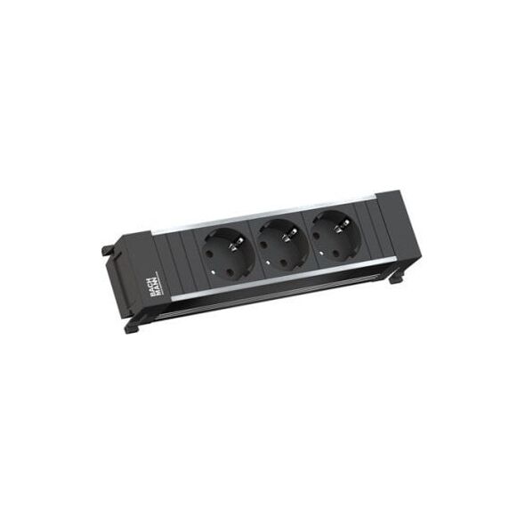 Listwa zasilająca Bachmann BACHMANN POWER FRAME 3xCEE7/3, prąd 2,0 m AEH ze złączem montażowym
