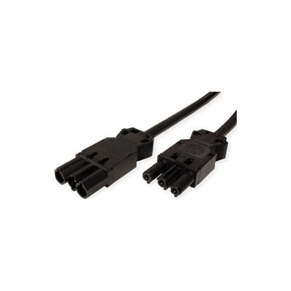 Kabel zasilający Bachmann Przedłużacz BACHMANN GST18-3 męski/żeński, bezhalogenowy, czarny, 2 m