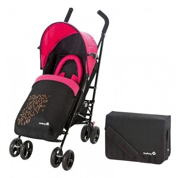 Καρότσι SAFETY SLIM PACKAGE CITY ΡΟΖ + ΥΠΝΟΣΑΚΟΣ + ΤΣΑΝΤΑ 12077062