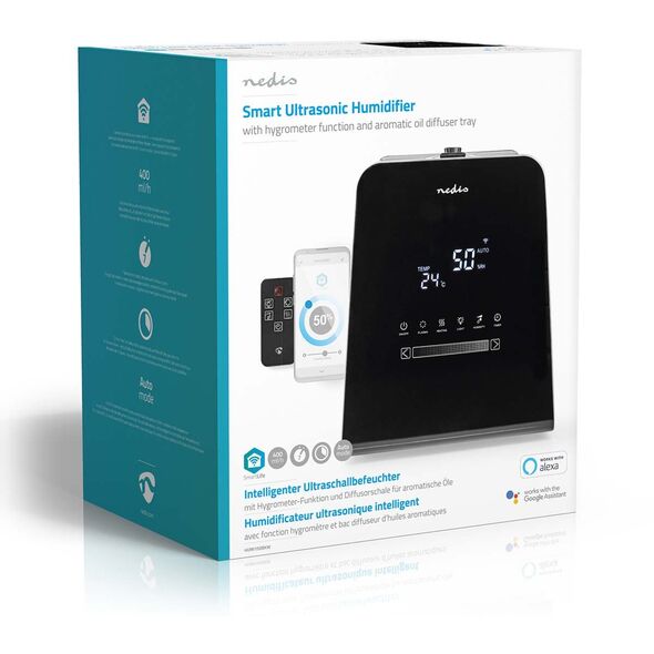 Υπερηχητικός υγραντήρας Nedis 5,5l SmartLife μαύρος