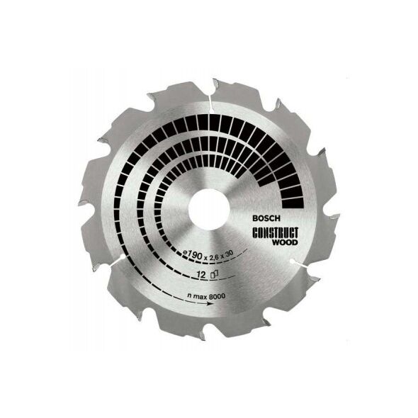 Bosch Tarcza pilarska Construct Wood 180x30/20mm 12 zębów 2608640632