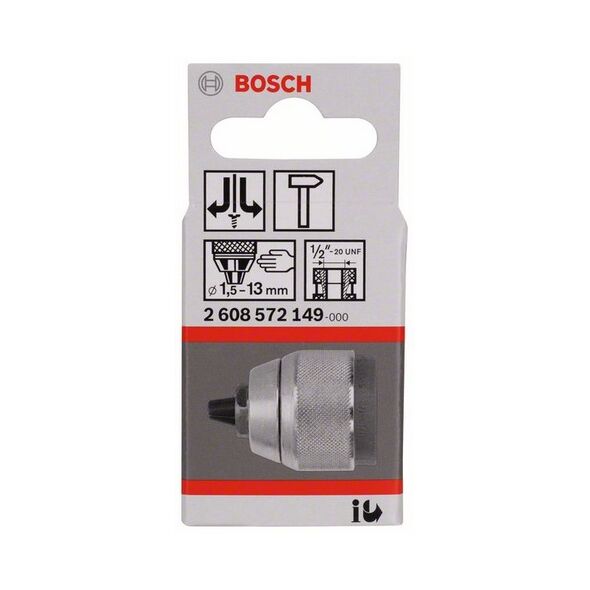 Bosch Uchwyt wiertarski szybkozaciskowy chromowany 13mm 1/2" (2608572149)