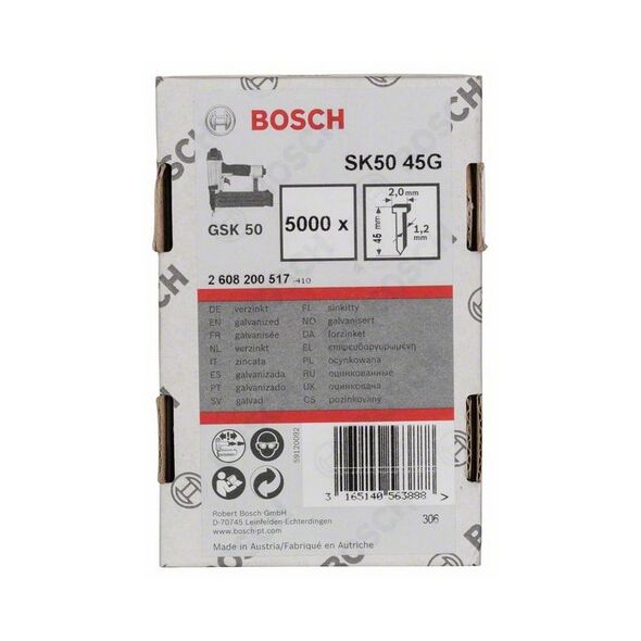 Bosch Sztyft łeb wpuszczany 45mm do GSK 50 5000szt. (2608200517)