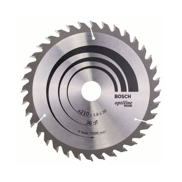 Bosch Tarcza pilarska Optiline Wood 210 x 30mm 36z (2608640622)