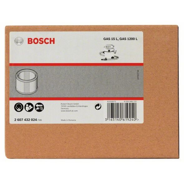 Bosch Filtr fałdowany do GAS 20 L (2607432024)