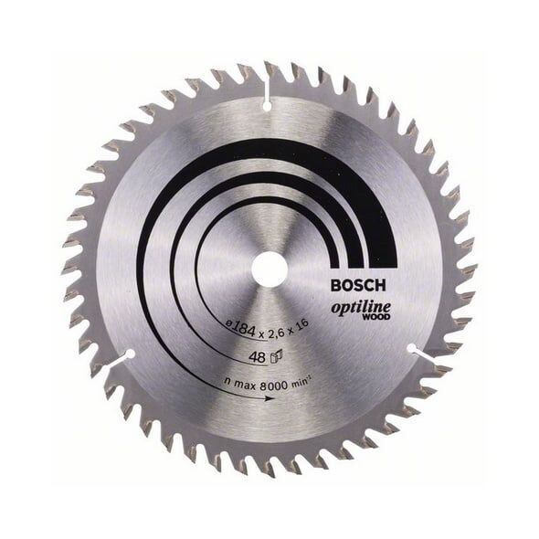 Bosch Tarcza pilarska Optiline Wood 184 x 16mm 48z (2608641181)
