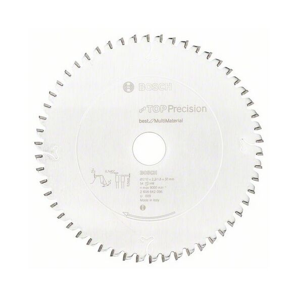 Bosch Tarcza pilarska Top Precision Best for Multi Material 210 x 30mm 54z (2608642096)