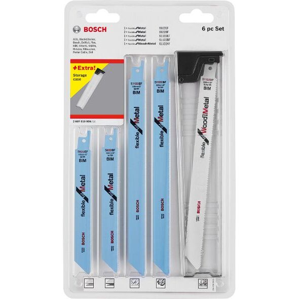 Bosch Zestaw brzeszczotów do wyrzynarek 6szt. (2607010906)