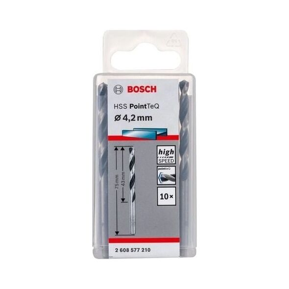 Wiertło Bosch HSS walcowe 4,2mm 10szt. (2.608.577.210)