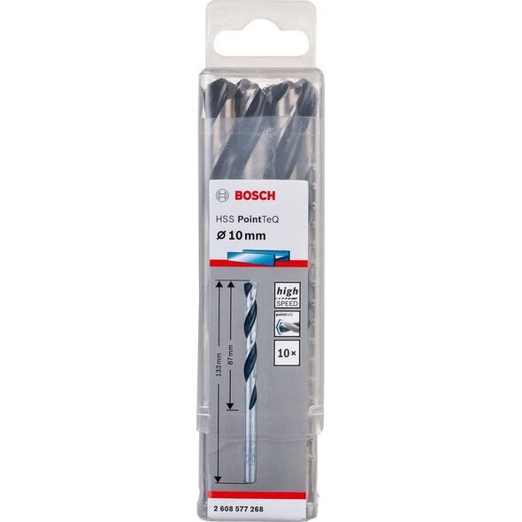 Wiertło Bosch do metalu HSS walcowe 10mm 10szt. (2.608.577.268)
