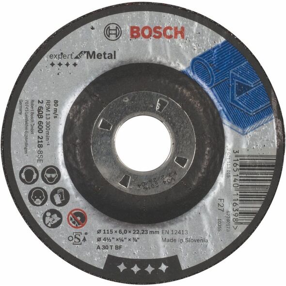 Bosch Tarcza ścierna 115x6mm Expert for Metal (2.608.600.218)