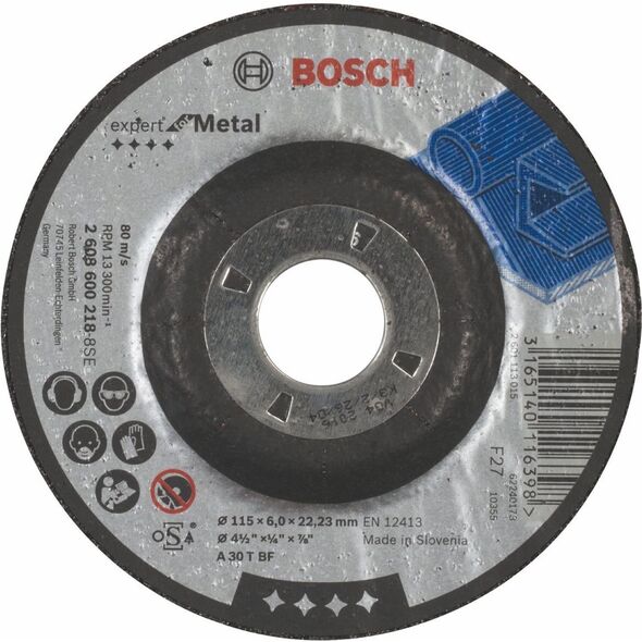 Bosch Tarcza ścierna 115x6mm Expert for Metal (2.608.600.218)