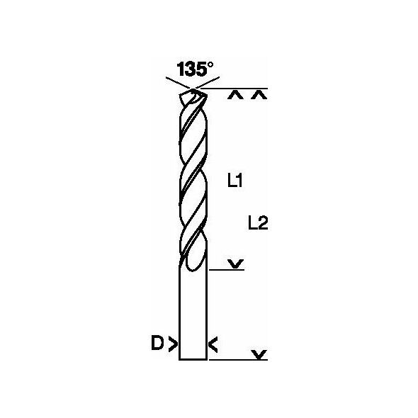 Wiertło Bosch HSS walcowe 5,3mm  (2608585492)