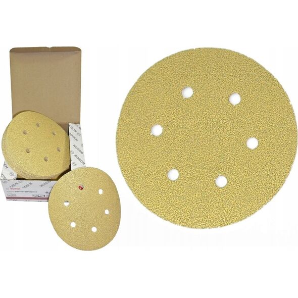 Bosch krążki 150mm C450 gr.120, 50 sztuk 6 otworów (2608621725)