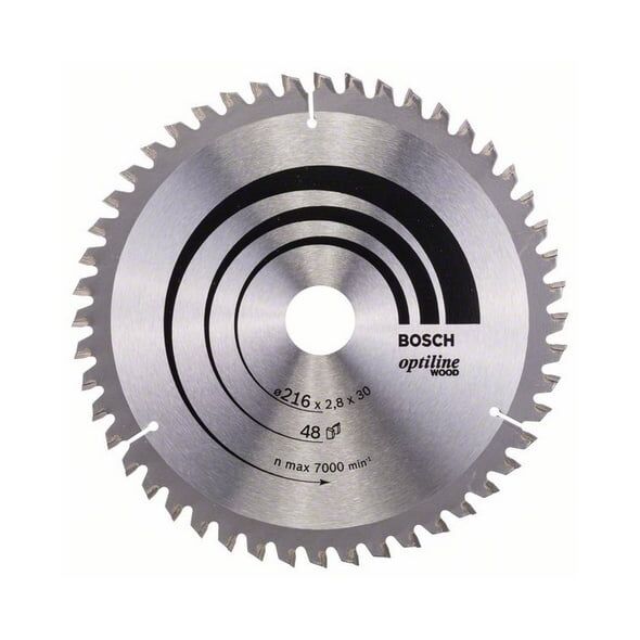 Bosch Tarcza pilarska Optiline Wood 216mm - 2608640641