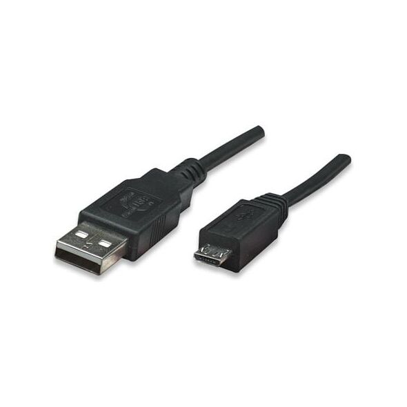 Kabel USB Manhattan USB-A - microUSB 3 m Czarny (325684)