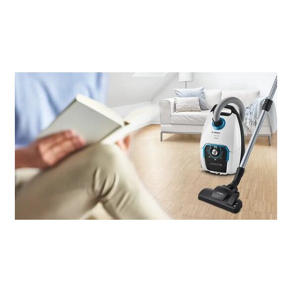 Odkurzacz Bosch Bosch Series 8 BGB75XSIL, cylinder vacuum cleaner (white, ProSilence)