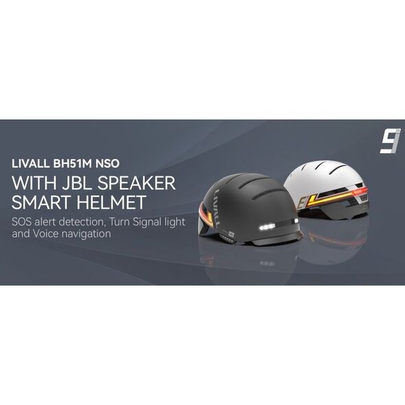 Livall Livall Kask Miejski BH51M NSO Sound by JBL Bluetooth LED M