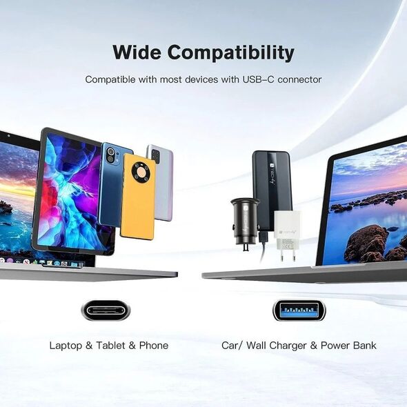 Kabel USB Techly USB-C - USB-C 0.12 m Czarny (ICOC USBC-FL-U322)